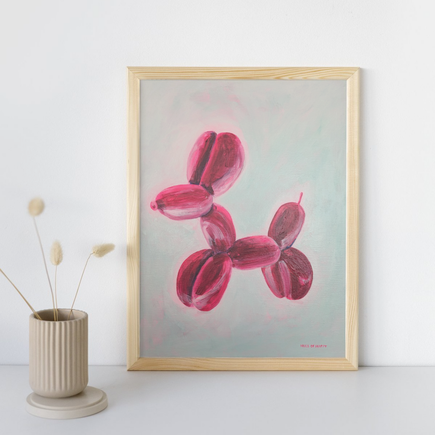 PAINTING - BALLOON DOGGO (39cm x 50cm)
