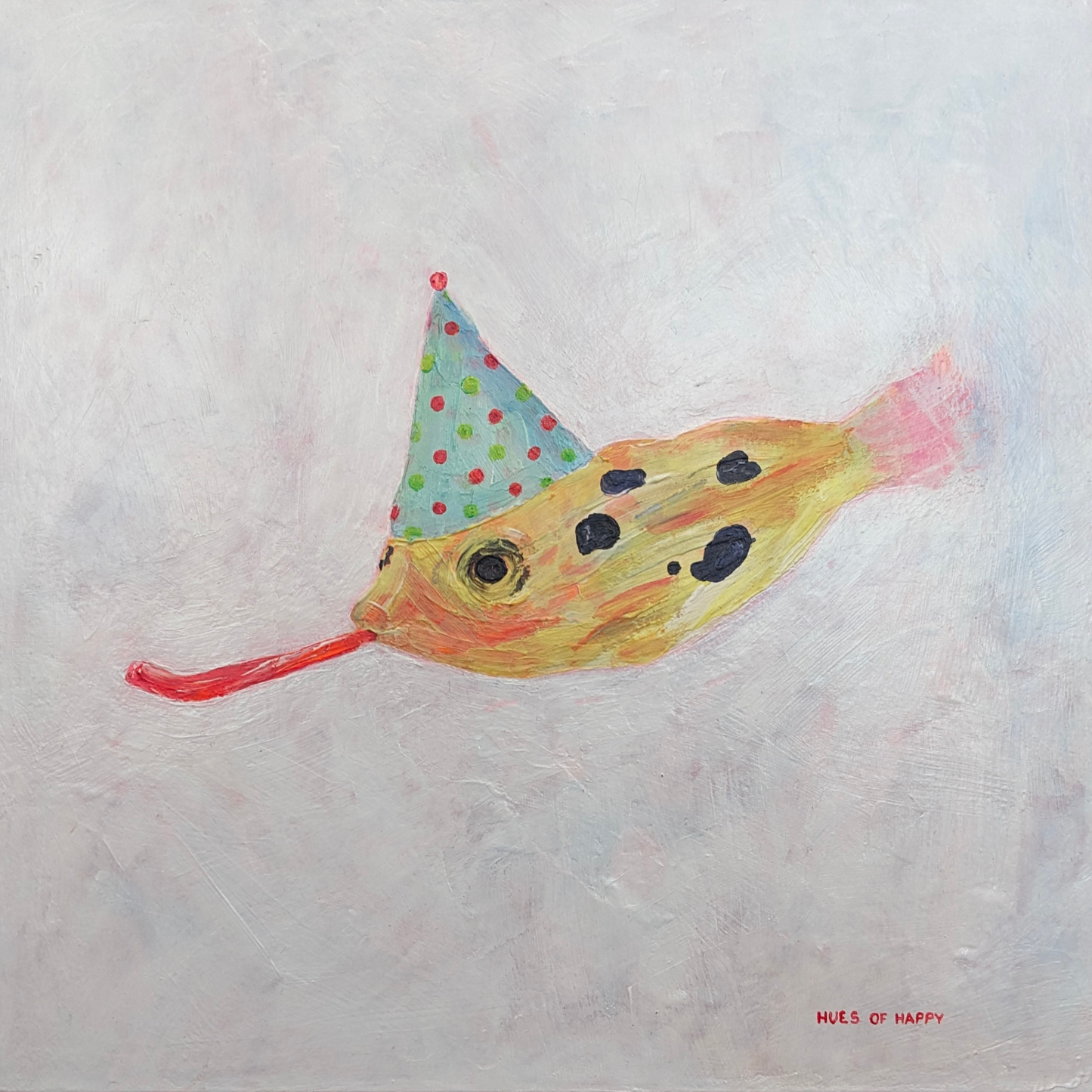 PAINTING - GO GO FISH (33.5cm x 33.5cm)