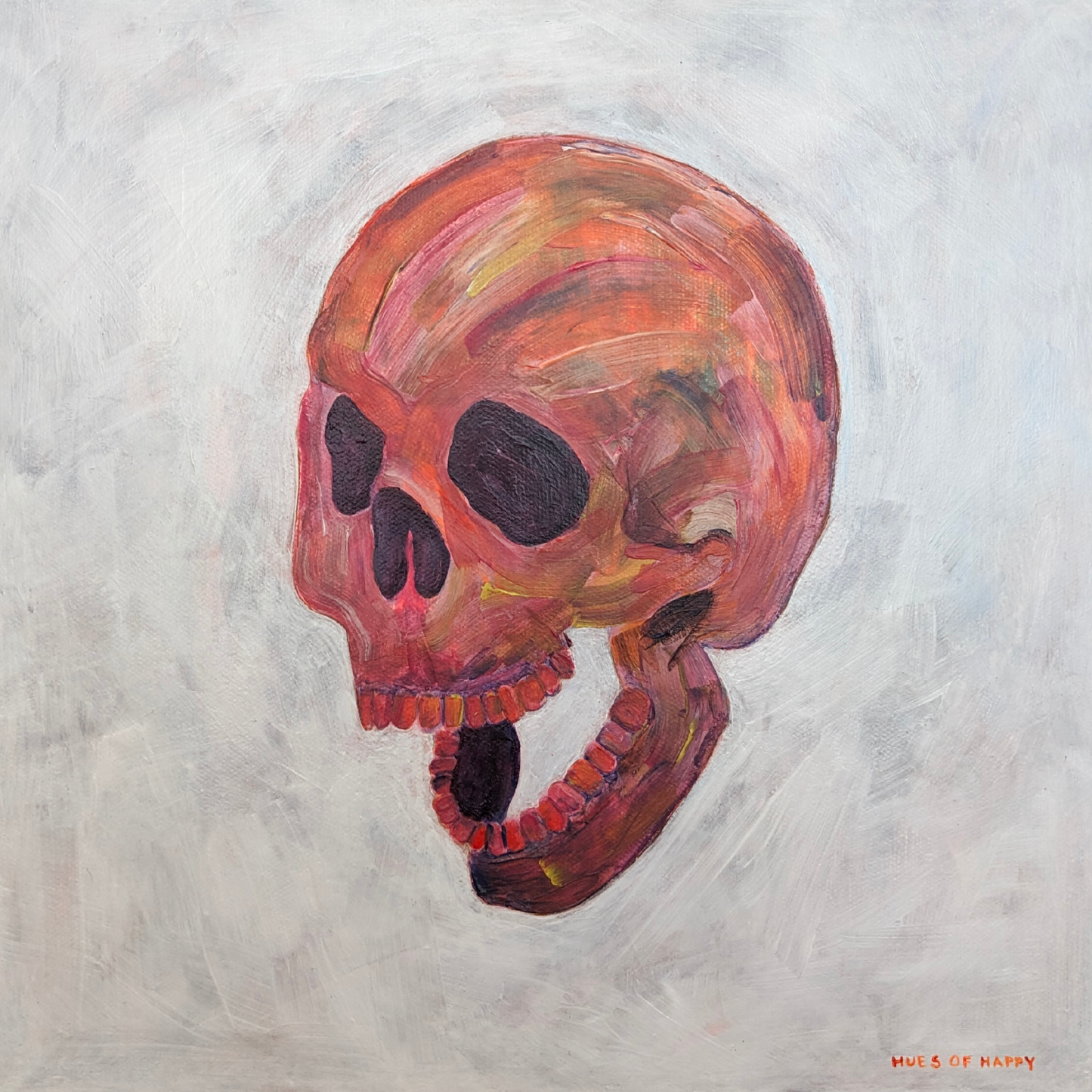 PAINTING - BARE MY BONES (33cm x 33cm)