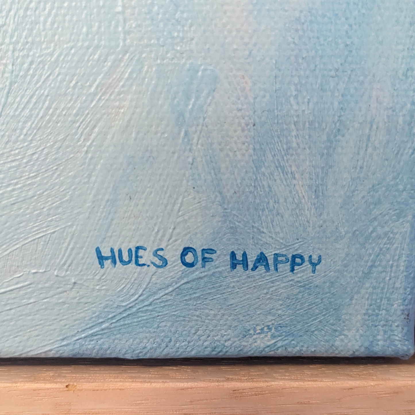 PAINTING - BLUE BEAR (33cm x 33cm)